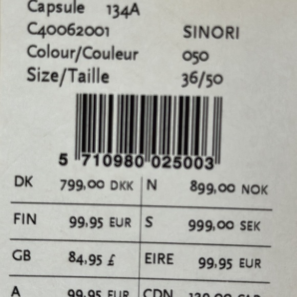 NEW In Wear Sinori Lightweight Dress Size 8 Medium Black & Beige Print $129 BNWT - Picture 14 of 14